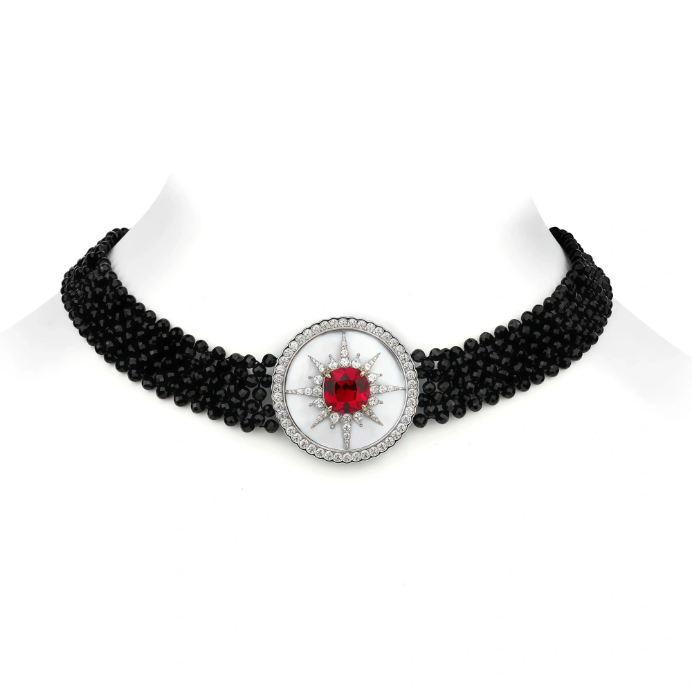 WINKIN WINSIN Brand MST Luxury Brand Designer Collar Choker Necklace 925 Sterling Silver Multi Layer Necklace Jewelry