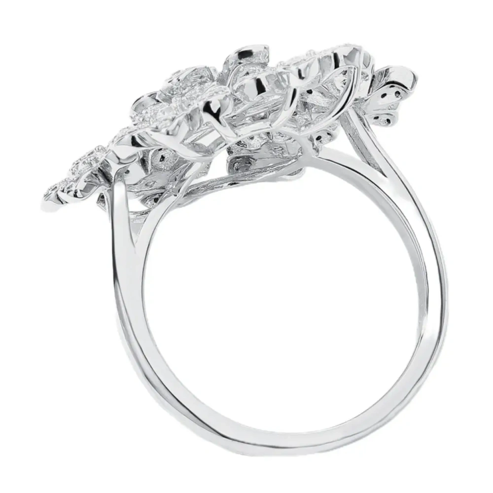 WINKIN WINSIN Brand MST 925 Sterling Silver Flower Graf Ring Lab Grown Gemstones High Carbon Diamond Rings Fine Jewelry