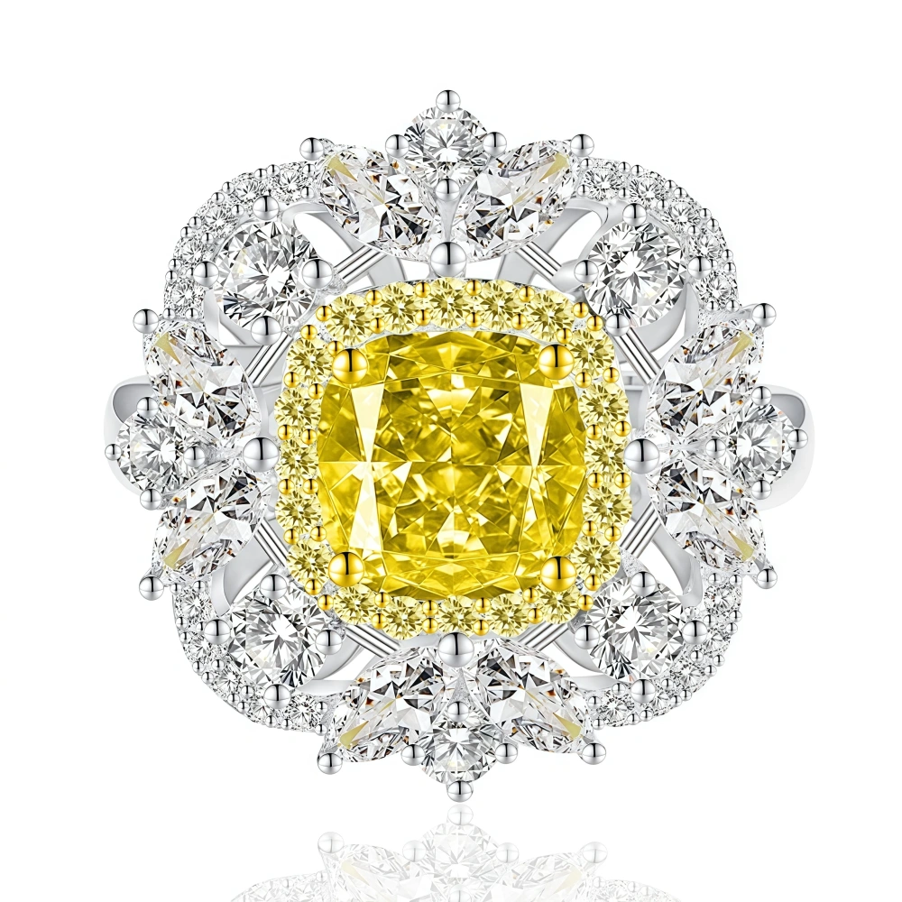 WINKIN WINSIN Brand MGI New Products Hot Selling High Carbon Diamond Rings Real 925 Sterling Silver Certificated Women Rings