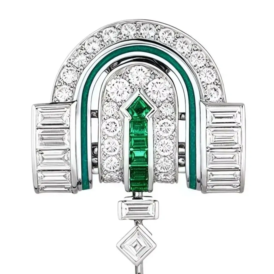  WINKIN WINSIN Brand MST Top Quality Green Gemstones Ear Pendant Drop Earrings For Women 925 Sterling Silver Earrings Jewelry