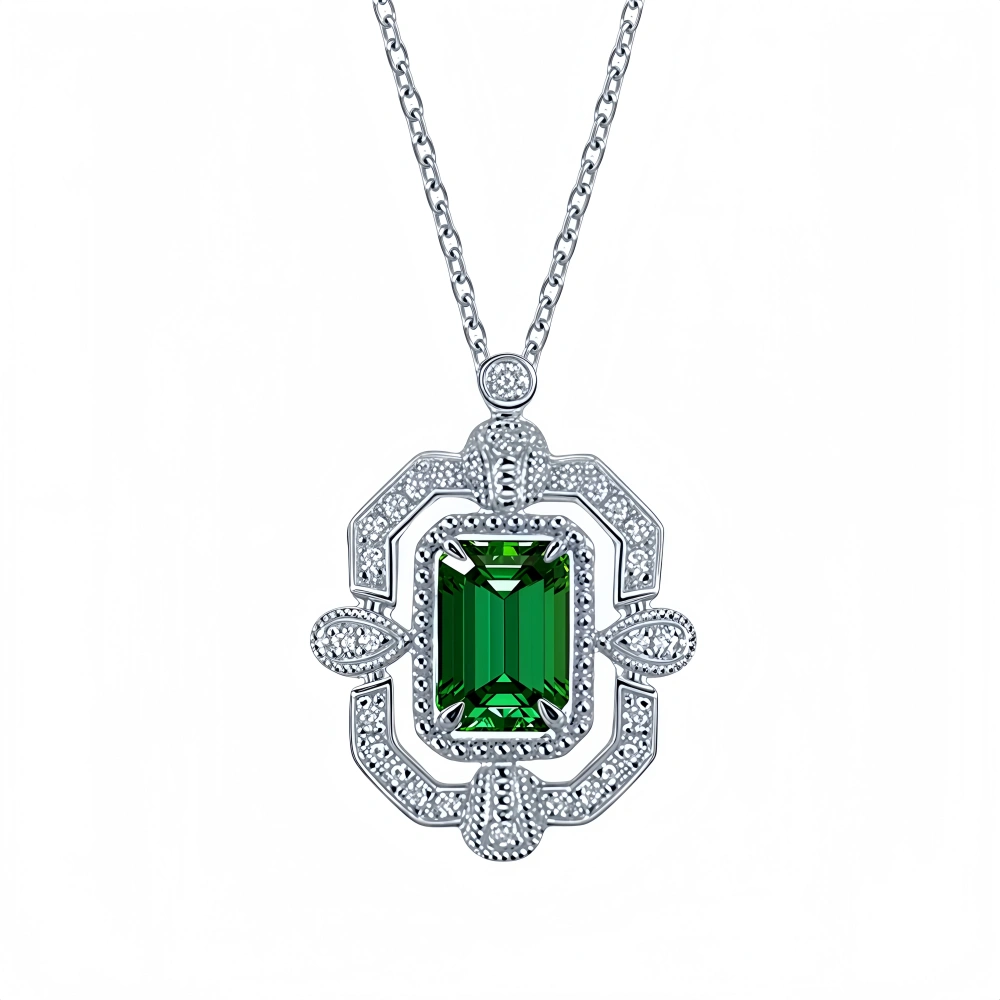 WINKINWINSIN Brand MST Real 925 Sterling Silver For Women High Carbon Diamond Certificated Water Drop Pendants Necklaces Jewelry