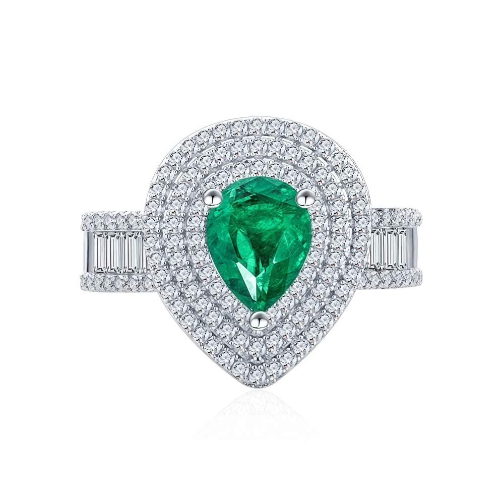 WINKIN WINSIN Brand Luxury Brand Designer RingClassic  Lab Grown Gemstones 925 Sterling Silver Certificated Temperament Ring