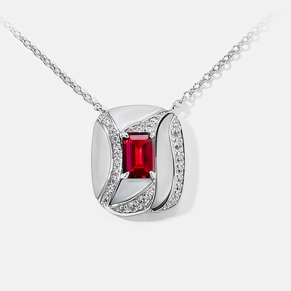 WINKINWINSIN Brand MST 925 Sterling Silver Hongbao Beimu Women High Carbon Diamond Certificated Drop Pendants Necklaces