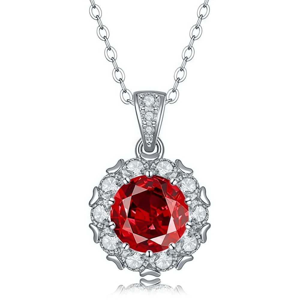WINKIN WINSIN Brand Newest Party Necklace Pendant 925 Sterling Silver Zircon Gemstones Necklace Certificated Pendant Jewelry