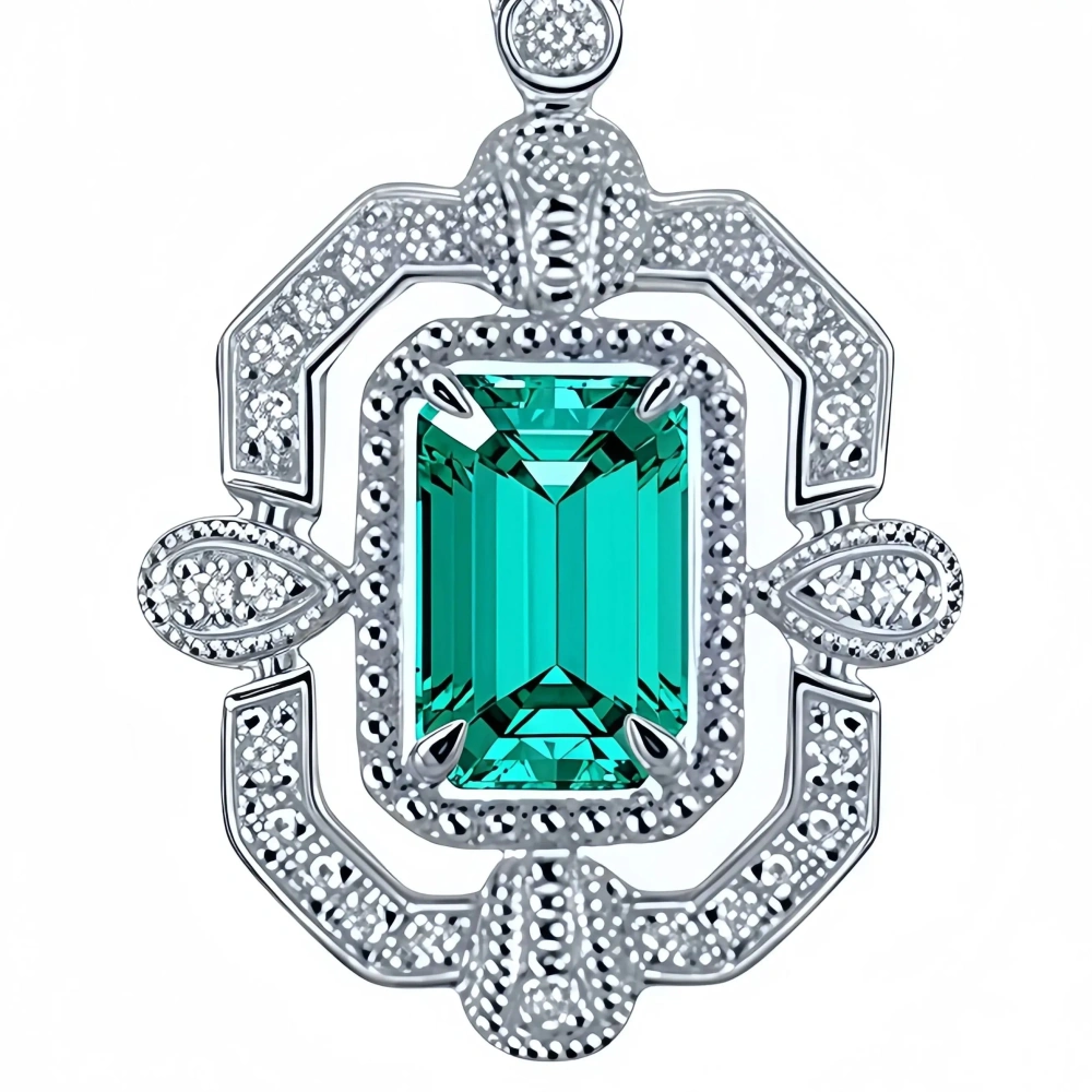 WINKINWINSIN Brand MST Real 925 Sterling Silver For Women High Carbon Diamond Certificated Water Drop Pendants Necklaces Jewelry