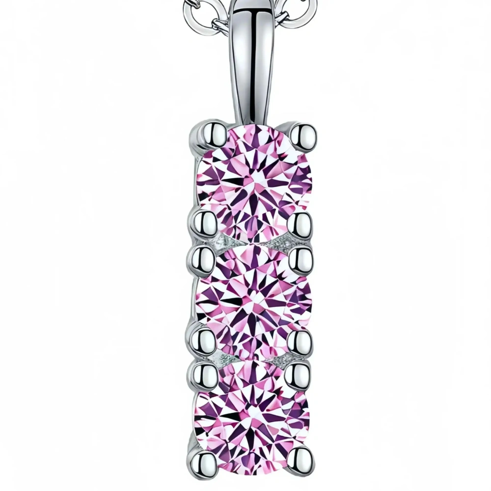 WINKIN WINSIN Brand MST 925 Sterling Silver Pendant For Women Necklace Lab Grown Gemstones High Carbon Diamond Pendant Jewelry