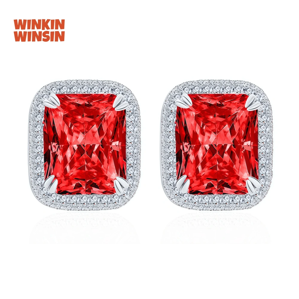 WINKIN WINSIN Brand MST Newest Hot Selling Earrings Silver Real 925 Sterling Silver Fashion High Carbon Diamond Earrings Jewelry