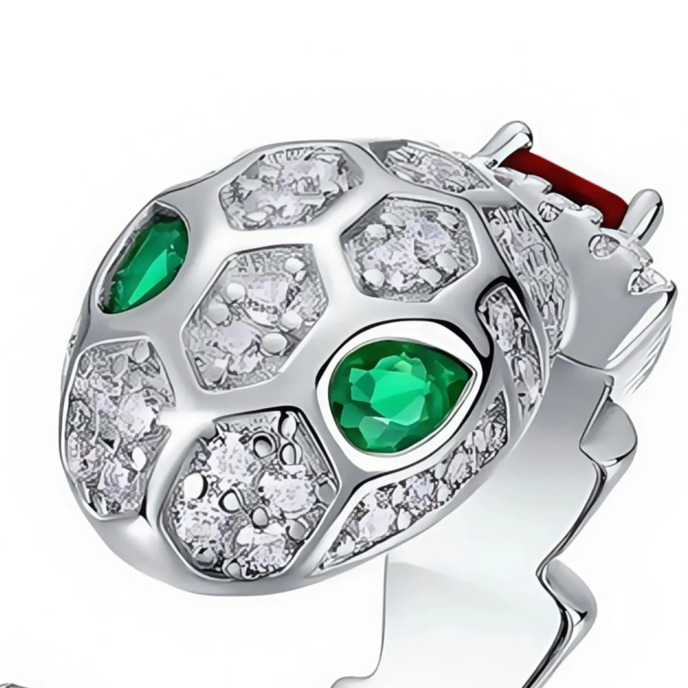 WINKIN WINSIN CMA GRC Certificated Real 925 Sterling Silver Snake Rings For Women Lab Grown Emerald Ruby Gemstones Ring Jewelry