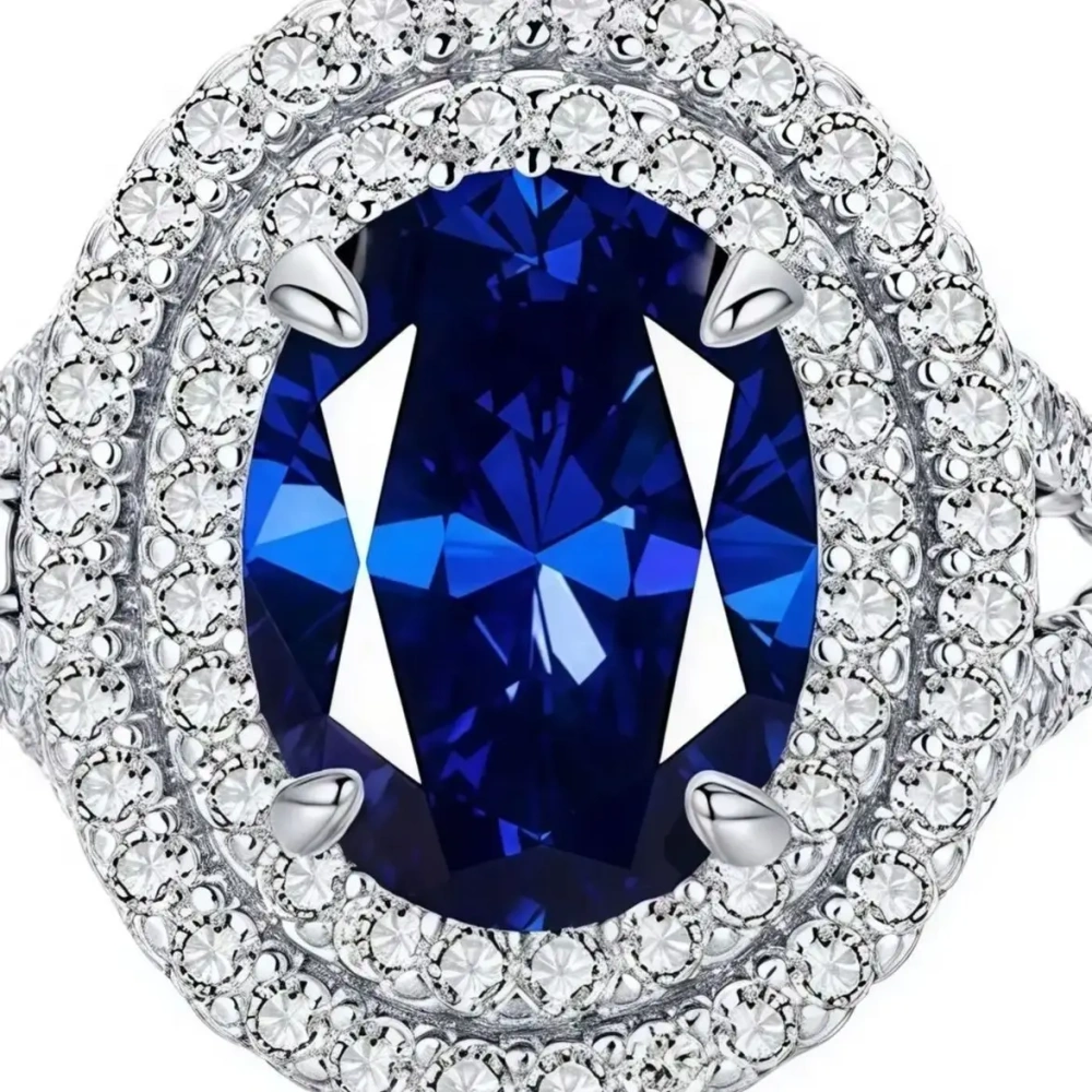 WINKIN WINSIN Brand Luxury s925 925 Sterling Silver Rings For Women Girls Platinum Plating Blue Red Green Gemstones Ring Jewelry