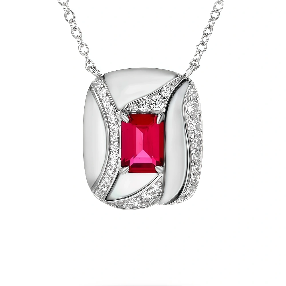 WINKINWINSIN Brand MST 925 Sterling Silver Hongbao Beimu Women High Carbon Diamond Certificated Drop Pendants Necklaces