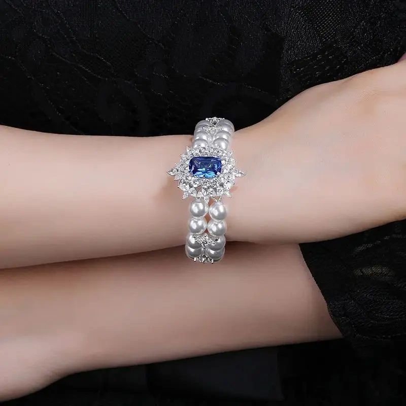 WINKIN WINSIN Brand MST Luxury Lab Grown Gemstones Multi-layer Bangle Bracelet  925 Sterling Silver Bracelets Jewelry