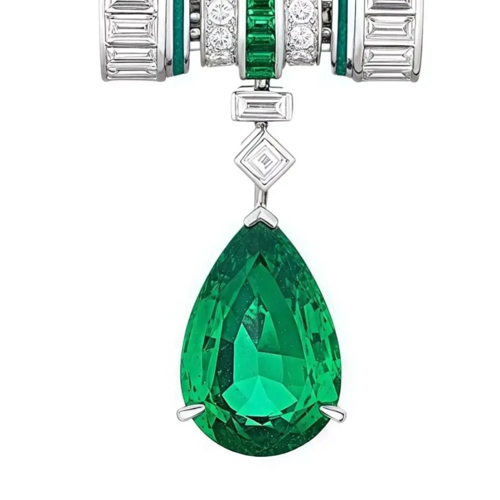  WINKIN WINSIN Brand MST Top Quality Green Gemstones Ear Pendant Drop Earrings For Women 925 Sterling Silver Earrings Jewelry