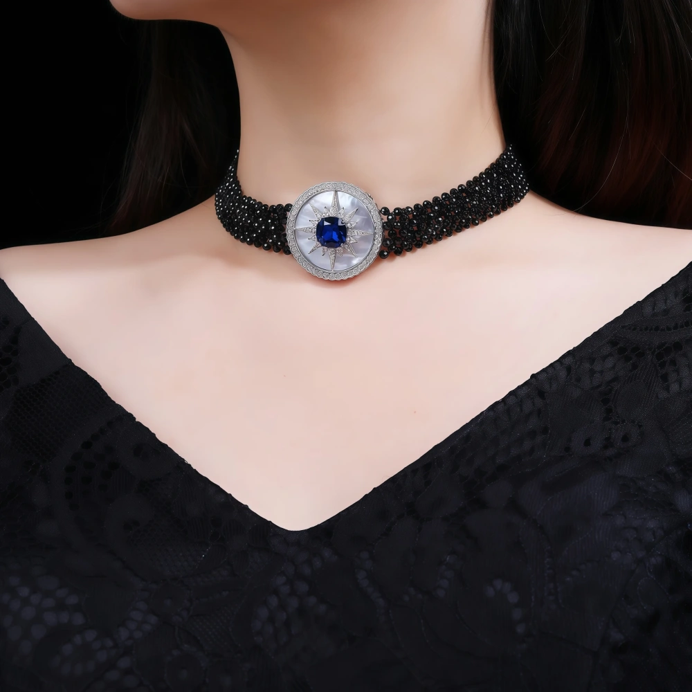 WINKIN WINSIN Brand MST Luxury Brand Designer Collar Choker Necklace 925 Sterling Silver Multi Layer Necklace Jewelry