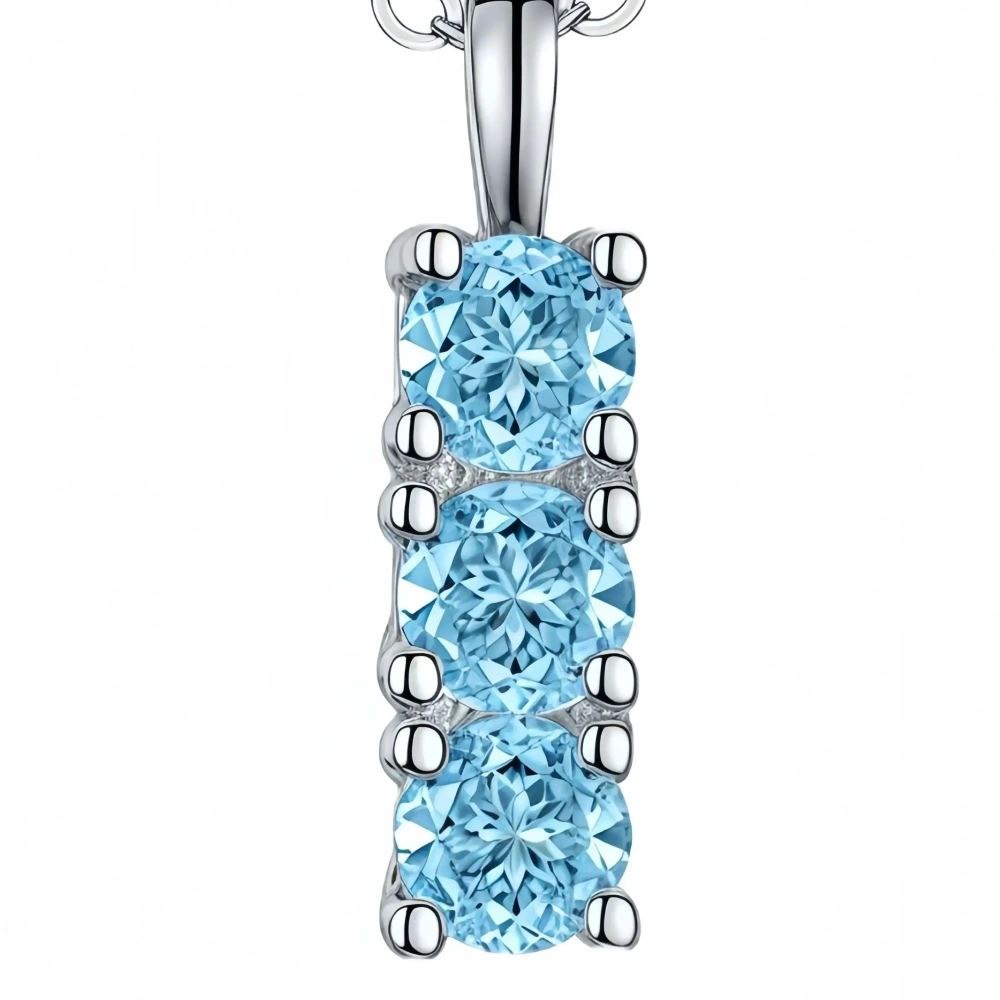 WINKIN WINSIN Brand MST 925 Sterling Silver Pendant For Women Necklace Lab Grown Gemstones High Carbon Diamond Pendant Jewelry