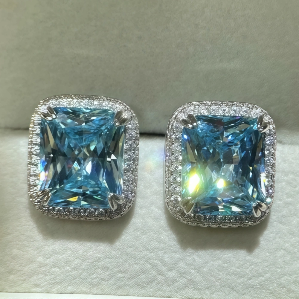 WINKIN WINSIN Brand MST Newest Hot Selling Earrings Silver Real 925 Sterling Silver Fashion High Carbon Diamond Earrings Jewelry