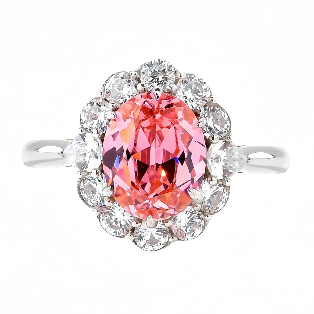 WINKIN WINSIN Brand MST 925 Sterling Silver Lab Grown Gemstones Ruby Rings Lab Grown High Carbon Diamond Ring Jewelry