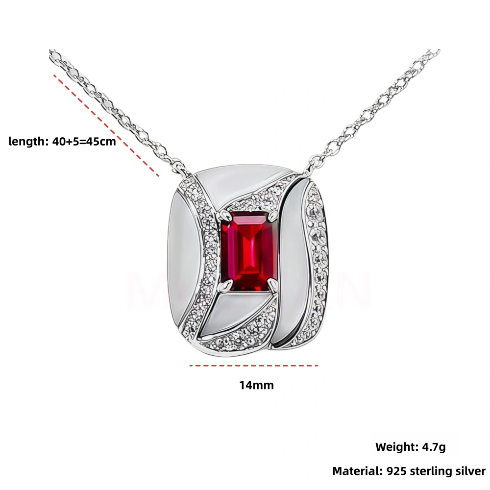 WINKINWINSIN Brand MST 925 Sterling Silver Hongbao Beimu Women High Carbon Diamond Certificated Drop Pendants Necklaces