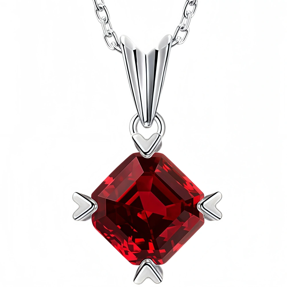 WINKIN WINSIN Brand MST Fashion 925 Sterling Silver Luxury Lab Grown Gemstones High Carbon Diamond Pendant Necklace Jewelry