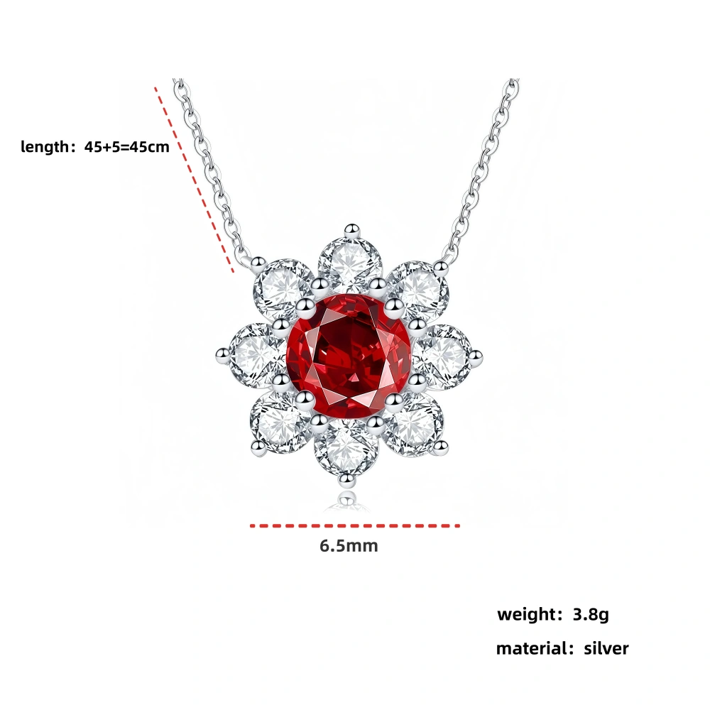 WINKIN WINSIN Brand MST Real 925 Sterling Silver  Diamond  Pendants Zircon Gemstones Certificated Newest  Necklaces Jewelry