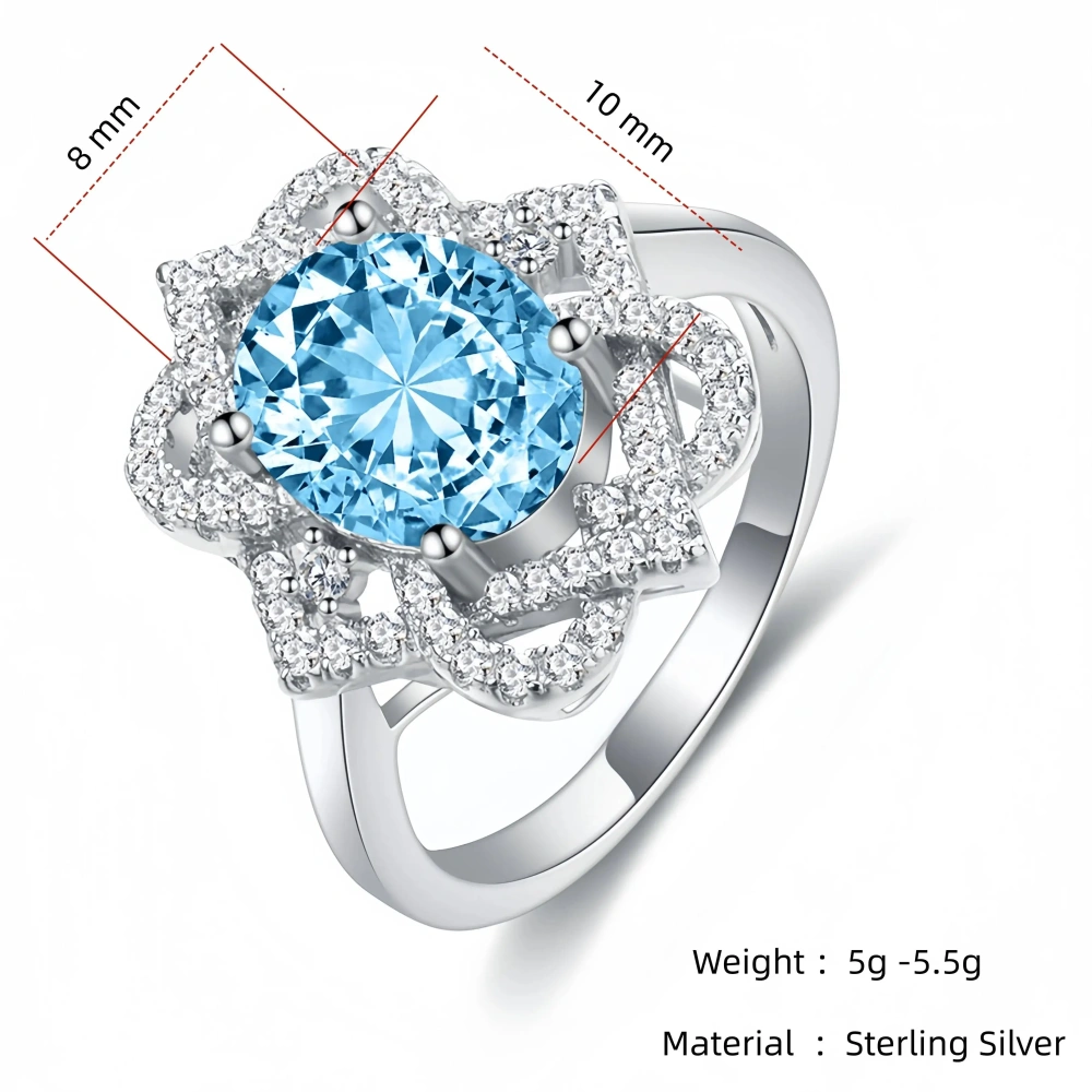 WINKIN WINSIN Brand MST Newest Hot Sales Oval 4ct Synthetic Sapphire Zircon 925 Sterling Silver High Carbon Diamond Ring Jewelry