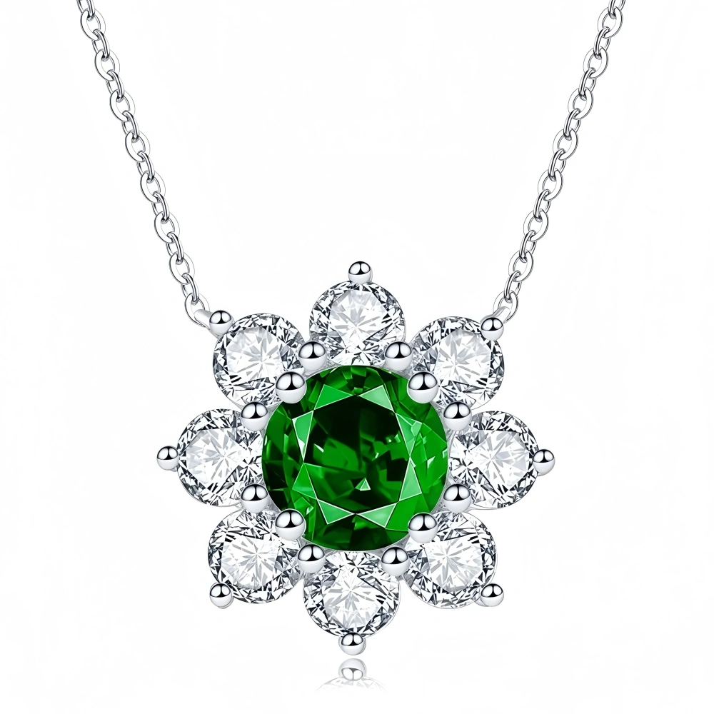 WINKIN WINSIN Brand MST Real 925 Sterling Silver  Diamond  Pendants Zircon Gemstones Certificated Newest  Necklaces Jewelry