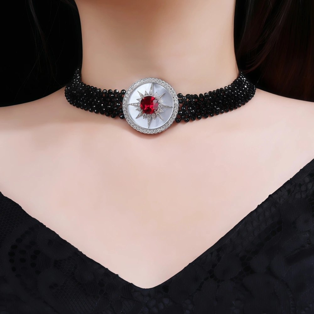 WINKIN WINSIN Brand MST Luxury Brand Designer Collar Choker Necklace 925 Sterling Silver Multi Layer Necklace Jewelry