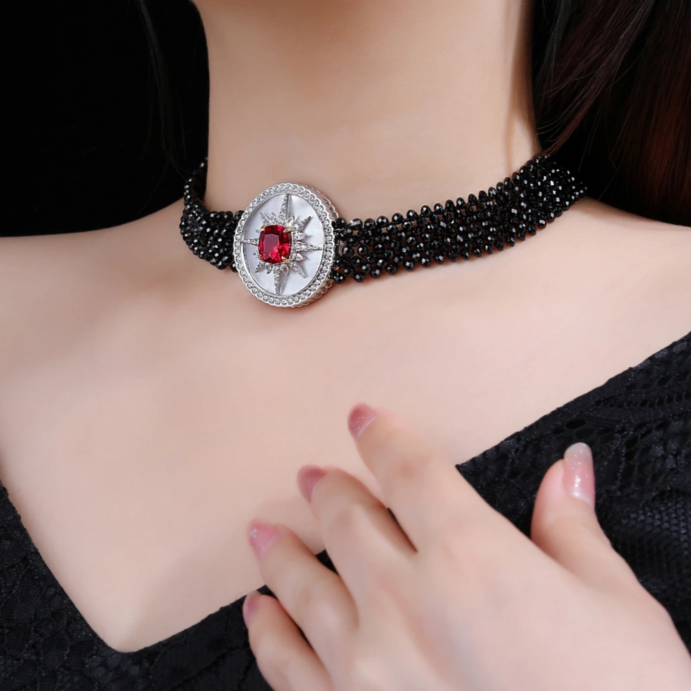WINKIN WINSIN Brand MST Luxury Brand Designer Collar Choker Necklace 925 Sterling Silver Multi Layer Necklace Jewelry