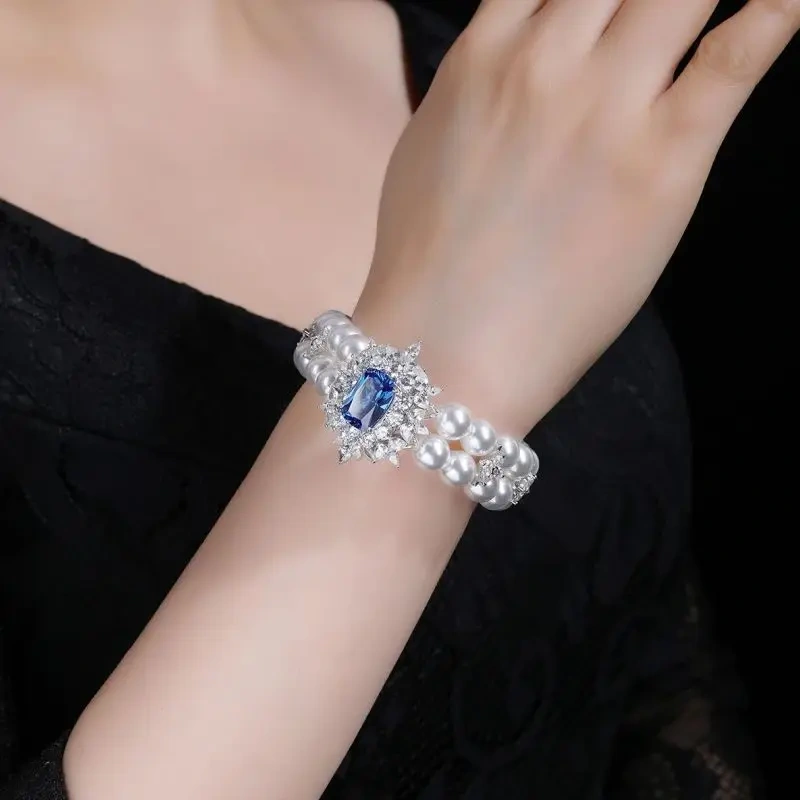 WINKIN WINSIN Brand MST Luxury Lab Grown Gemstones Multi-layer Bangle Bracelet  925 Sterling Silver Bracelets Jewelry