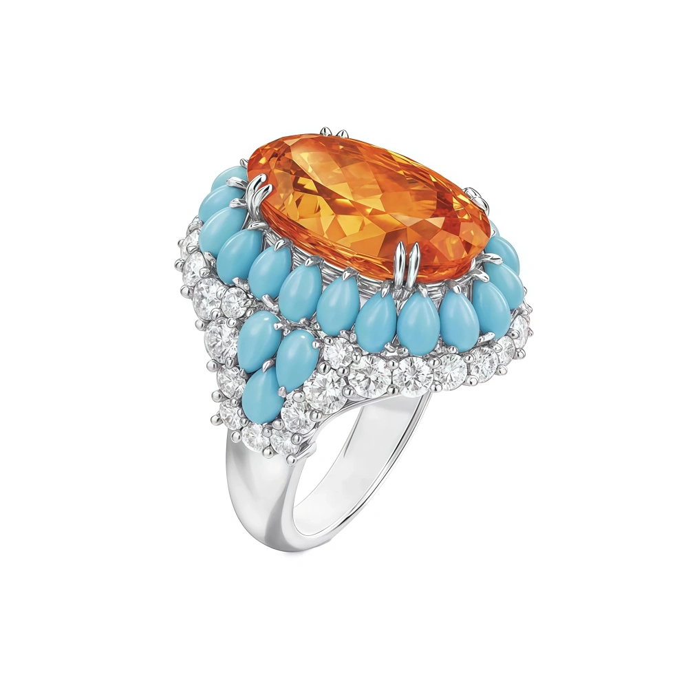 WINKIN WINSIN Brand MST Tutti Frutti 925 Sterling Silver Rings For Women High Carbon Diamond Flower Candy Colorful Ring Jewelry