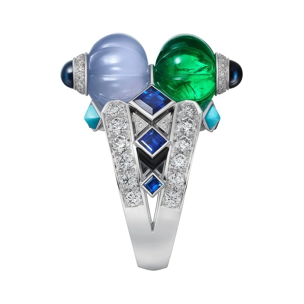WINKIN WINSIN Luxury MST Tutti Frutti s 925 Sterling Silver Ring For Wedding Party High Carbon Diamond Women Rings Jewelry