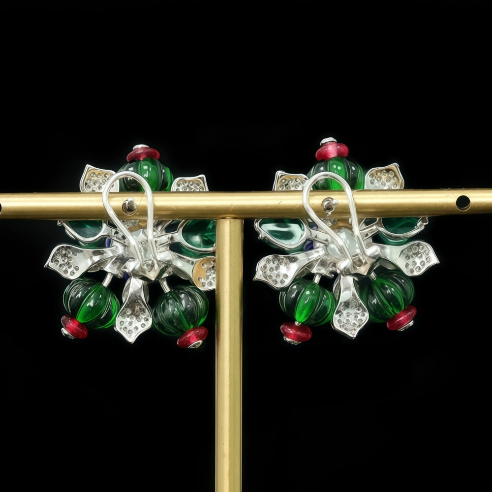 WINKIN WINSIN Brand MST Tutti Frutti 925 Silver Hot Selling High-Quality Women Earrings High Carbon Diamond Fruit Sachet Earring