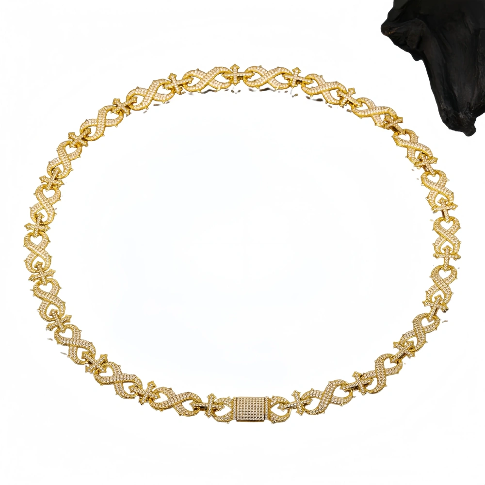 Veeie Veein Luxury Brand GRA Certificate S925 Sterling Silver Moissanite Necklace Fashionable Cuban Chain Necklace Jewelry