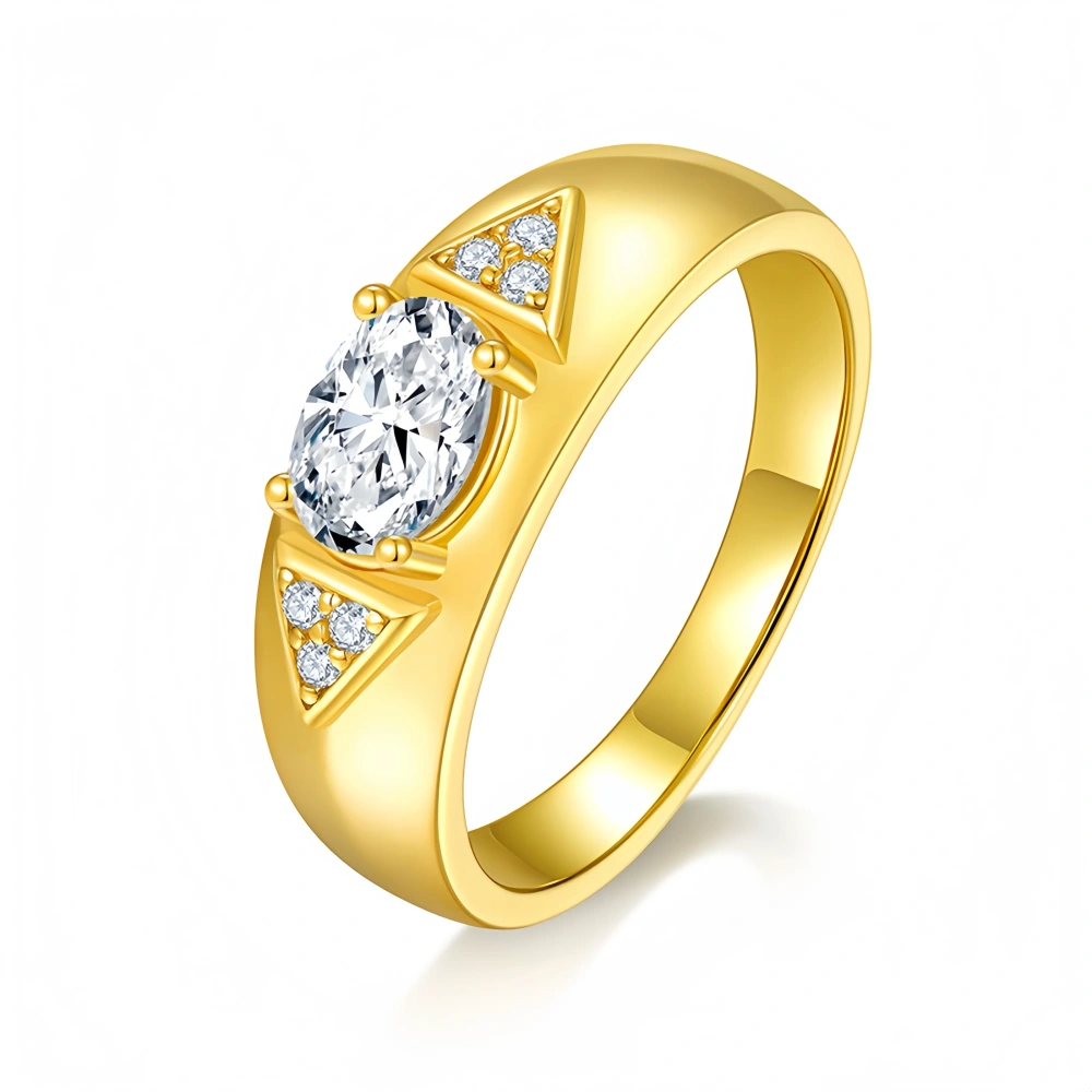 Veeie Veein Luxury Brand Fashion S925 Sterling Silver Ring For Women 1-Carat Moissanite  GRA Certificate  Ring Jewelry