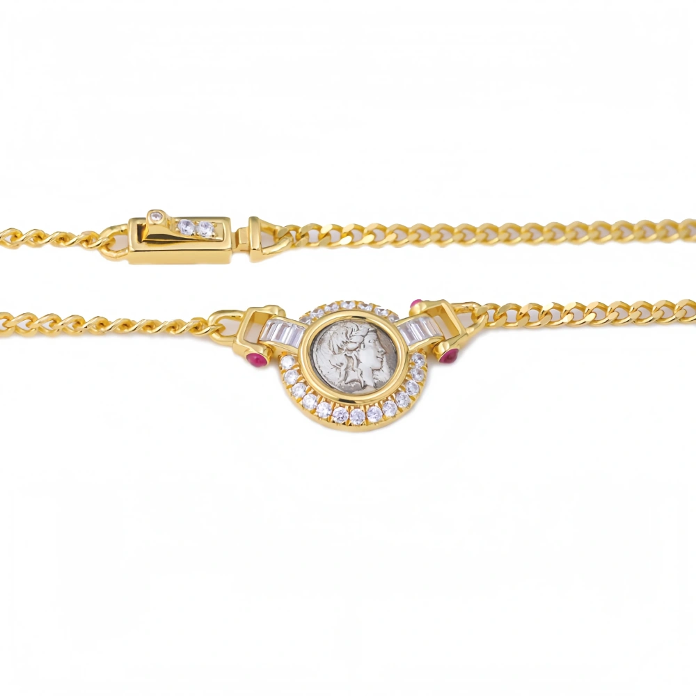 Mushan Luxury Brand The New 925 Sterling Silver Vintage Vintage Human Figure Narcissus Necklace Exudes A Sense Of Luxury