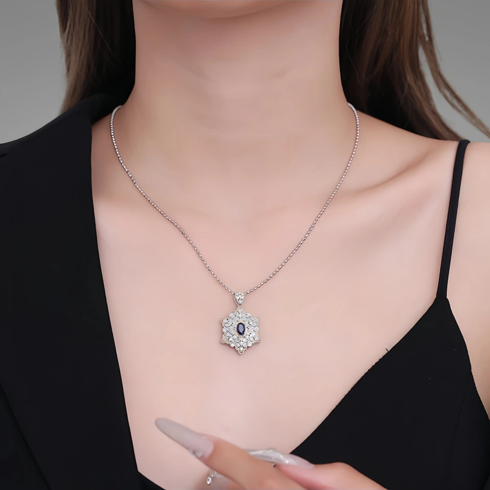 Mushan Luxury Brand S925 Sterling Silver Italian Gold Engraving Craftsmanship Retro Court-Style Pendant, Niche Pendant