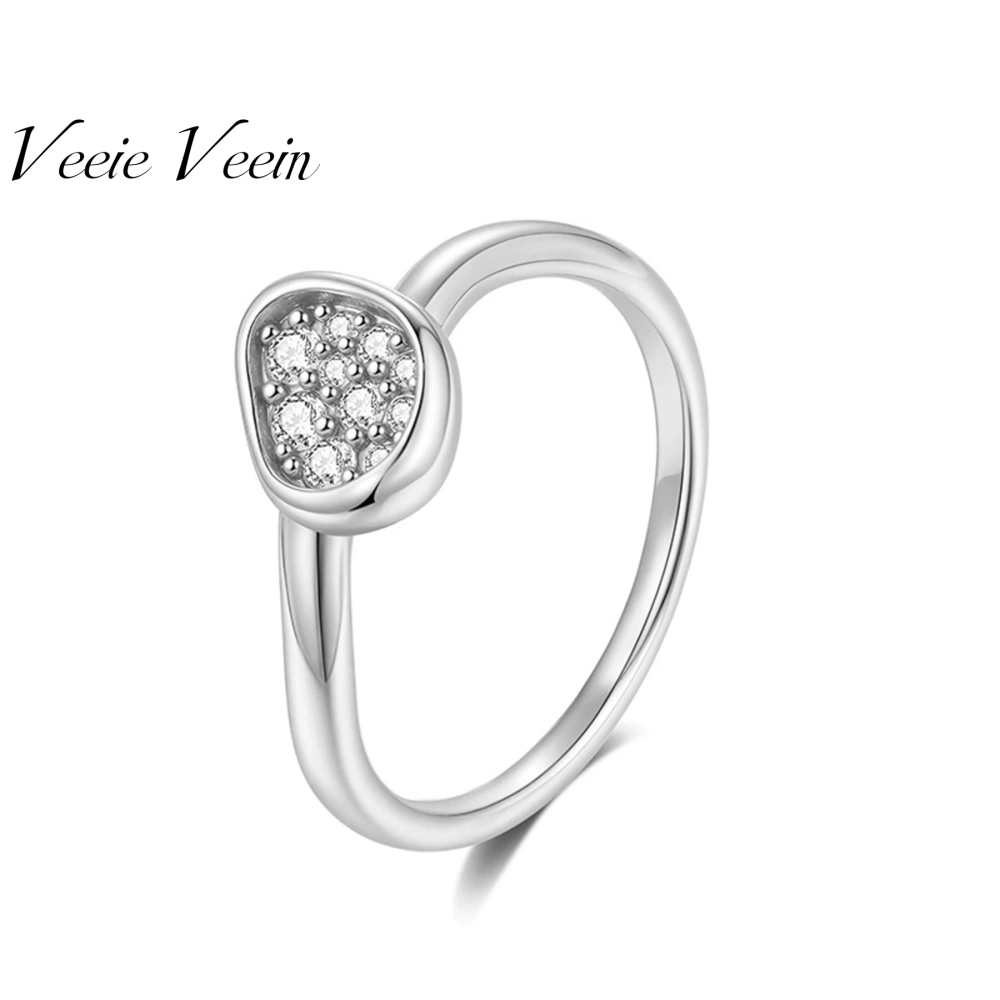 Veeie Veein Luxury Brand The Best-Selling S925 Sterling Silver Ring Is A High-End Moissanite Ring Accessory For Women