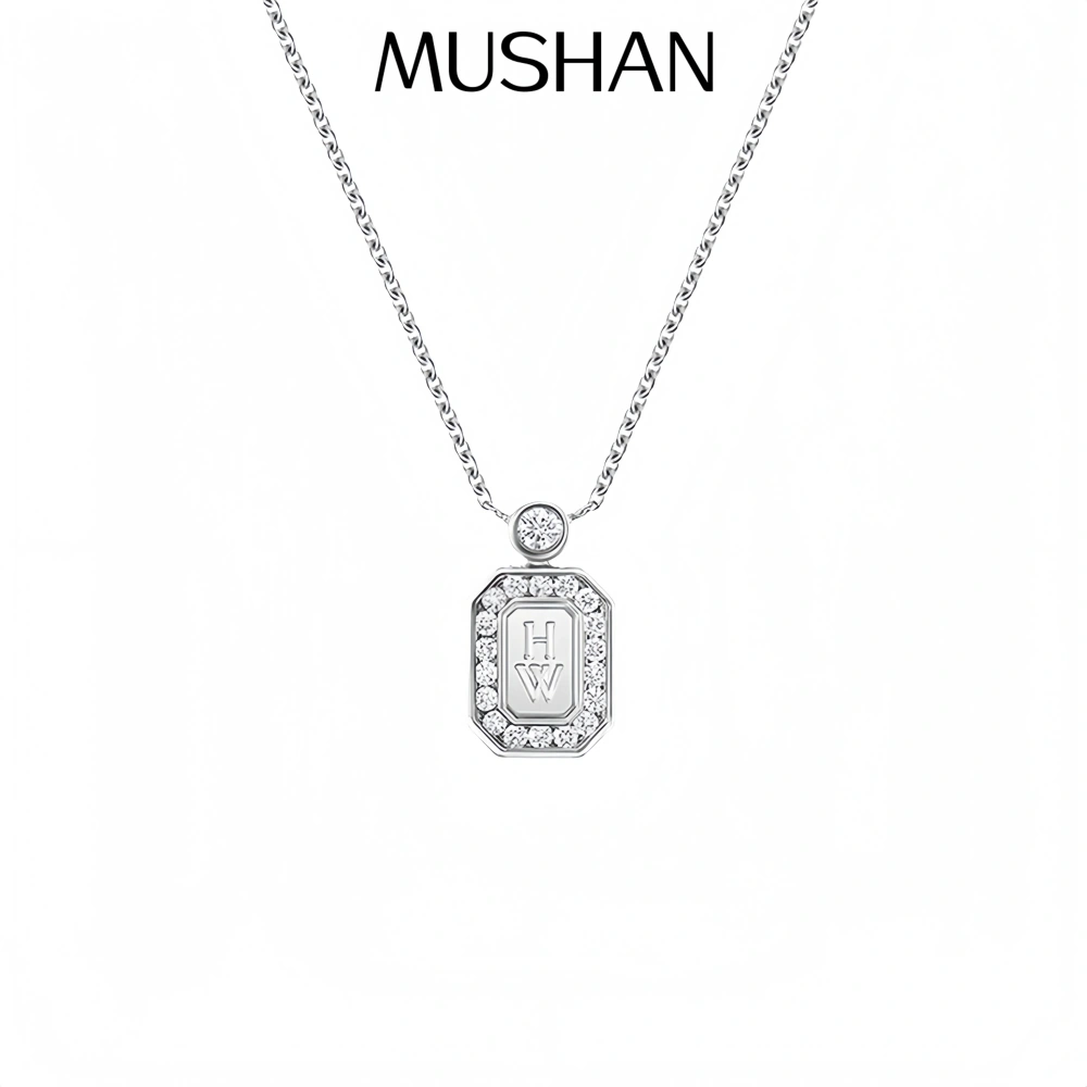 Mushan Luxury Brand Perfume Bottle Necklace  WomenS Sterling Silver 925 Rose Gold Diamond Bracelet Necklace Earrings Jewelry