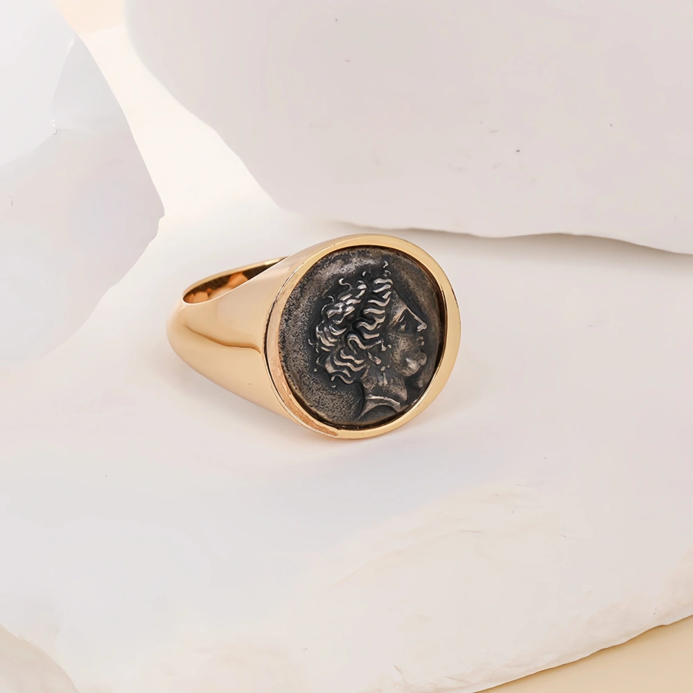Mushan Luxury Brand S925 Sterling Silver Personalized And Creative Ancient Greek Mythological Queen Of Heaven Ring For Women