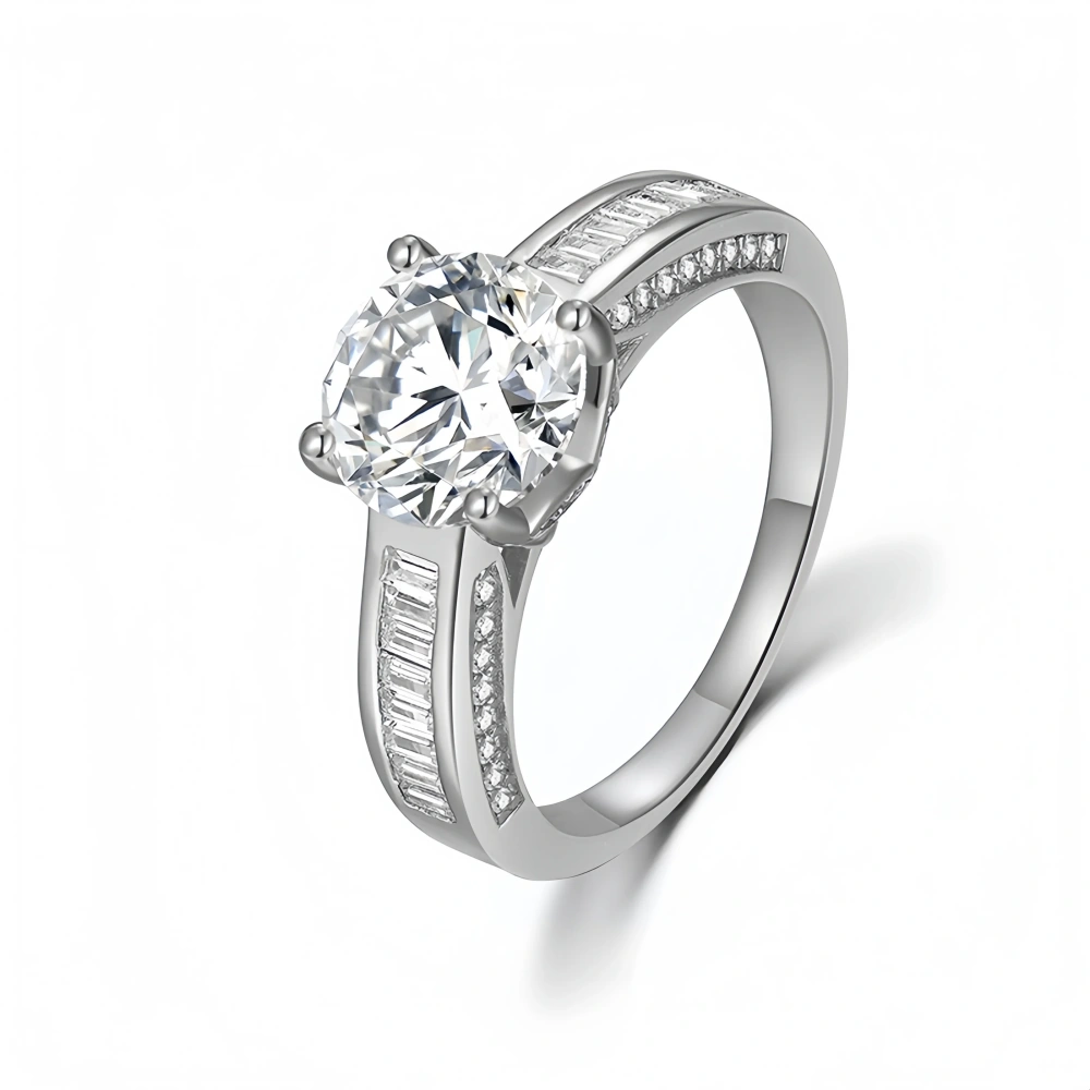 Veeie VeeinBrand  High Quality New Products S925 Sterling Silver GRA Certificate 2 Caramosan Stone Women Ring