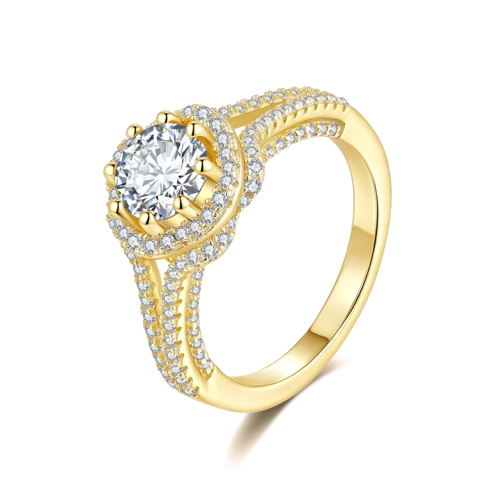 Veeie Veein Luxury Brand S925 Sterling Silver Ring Is Niche And Light Luxury Wedding GRA Certificate Ring Jewelry