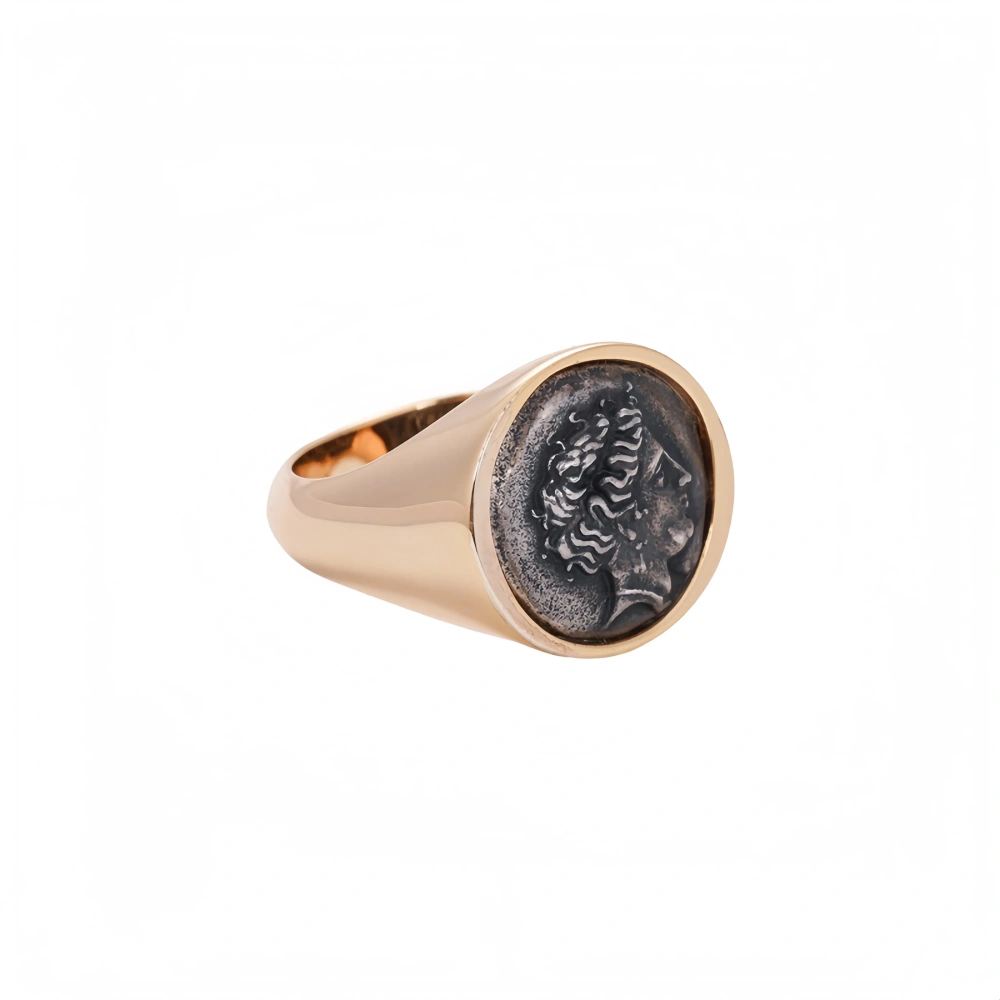 Mushan Luxury Brand S925 Sterling Silver Personalized And Creative Ancient Greek Mythological Queen Of Heaven Ring For Women