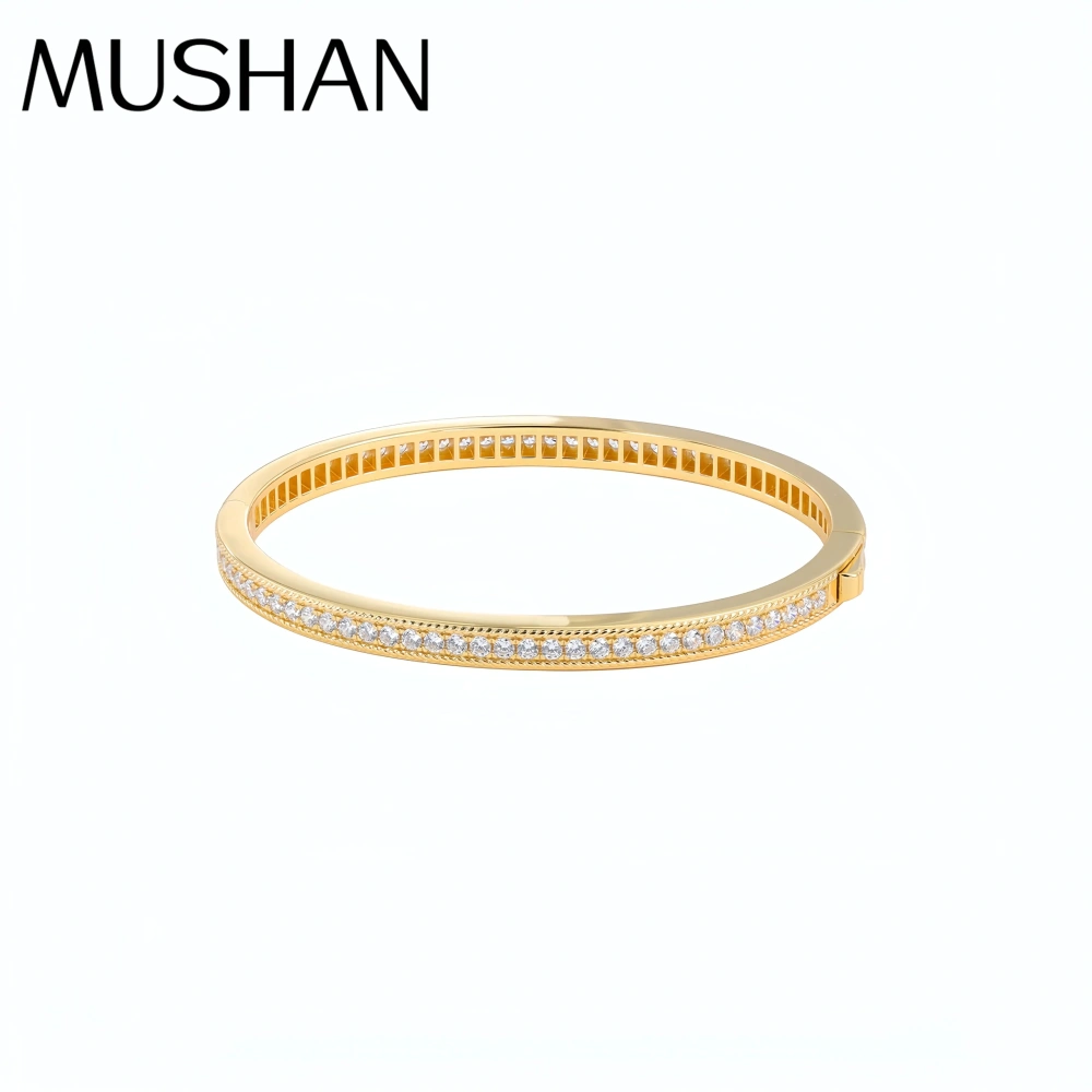 Mushan Luxury Bran High Quality Bestseller S925 Pure Silver Single-Row Diamond Starry Sky Bracelet Clasp Bracelet Jewelry