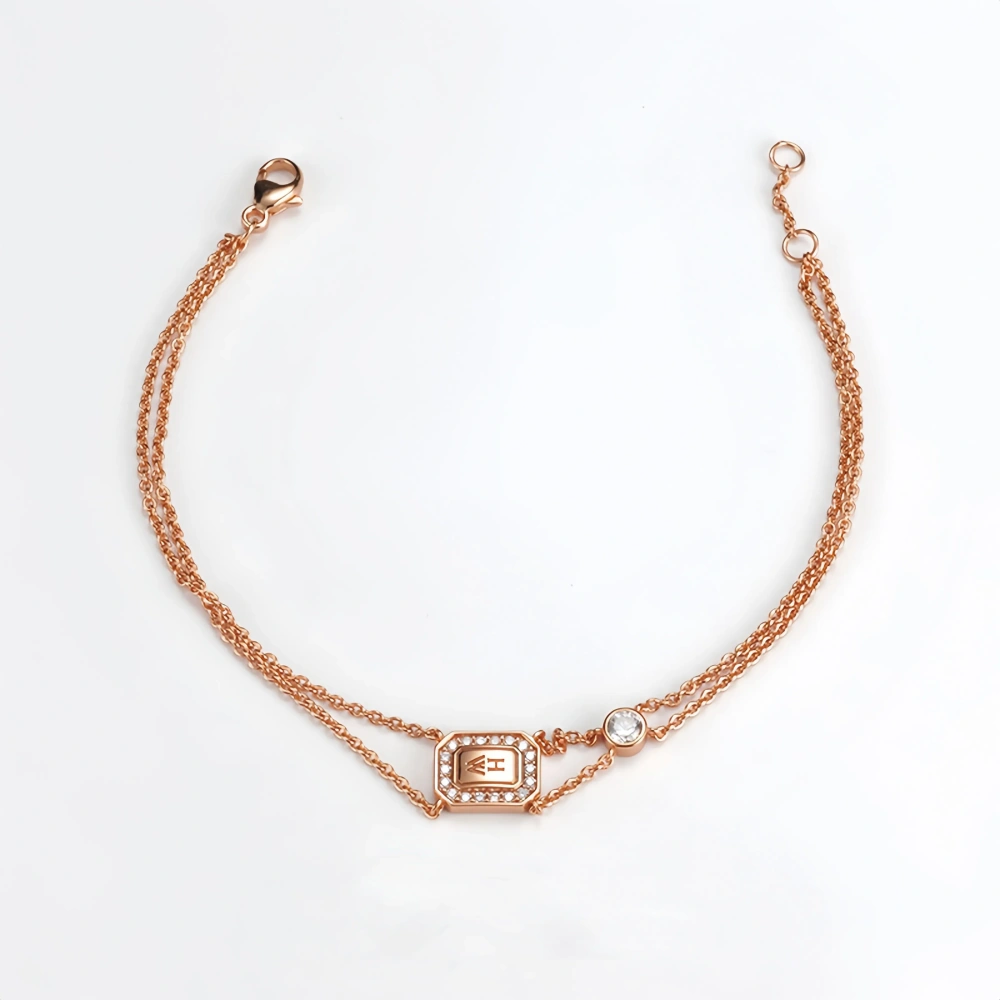 Mushan Luxury Brand Perfume Bottle Necklace  WomenS Sterling Silver 925 Rose Gold Diamond Bracelet Necklace Earrings Jewelry