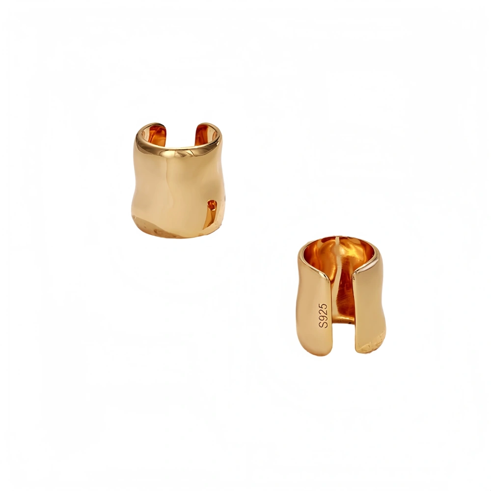 Mushan Luxury Brand Fashion Ear Clips 925 Sterling Silver Simple WomenS Ear Bone Earrings Without Ear Holes Jewelry