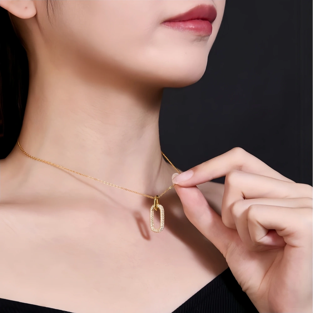 Veeie Veein Luxury Brand S925 Sterling Silver Necklace Accessory For Collarbone Women Party Necklace Pendant Jewelry