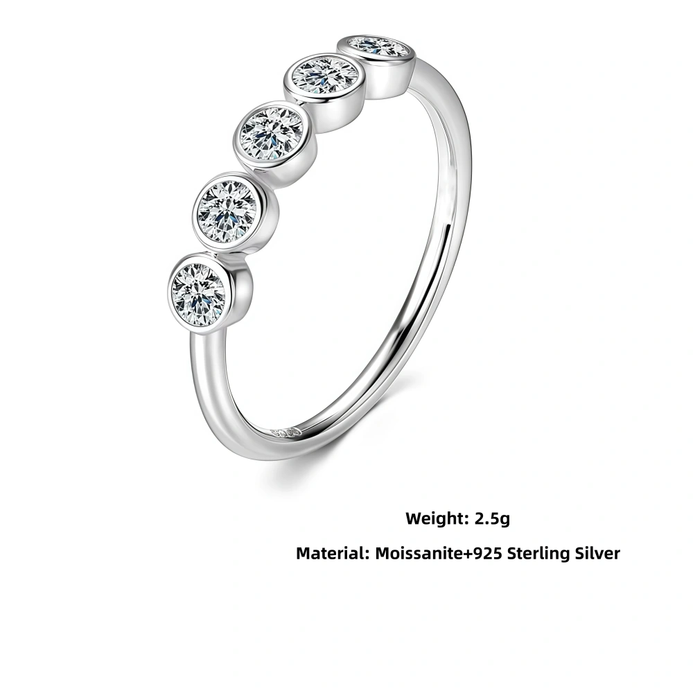 Veeie Veein Luxury Brand Minimalist Moissanite Ring GRA Certificate S925 Trendy Shaped Fashion Women Ring Jewelry
