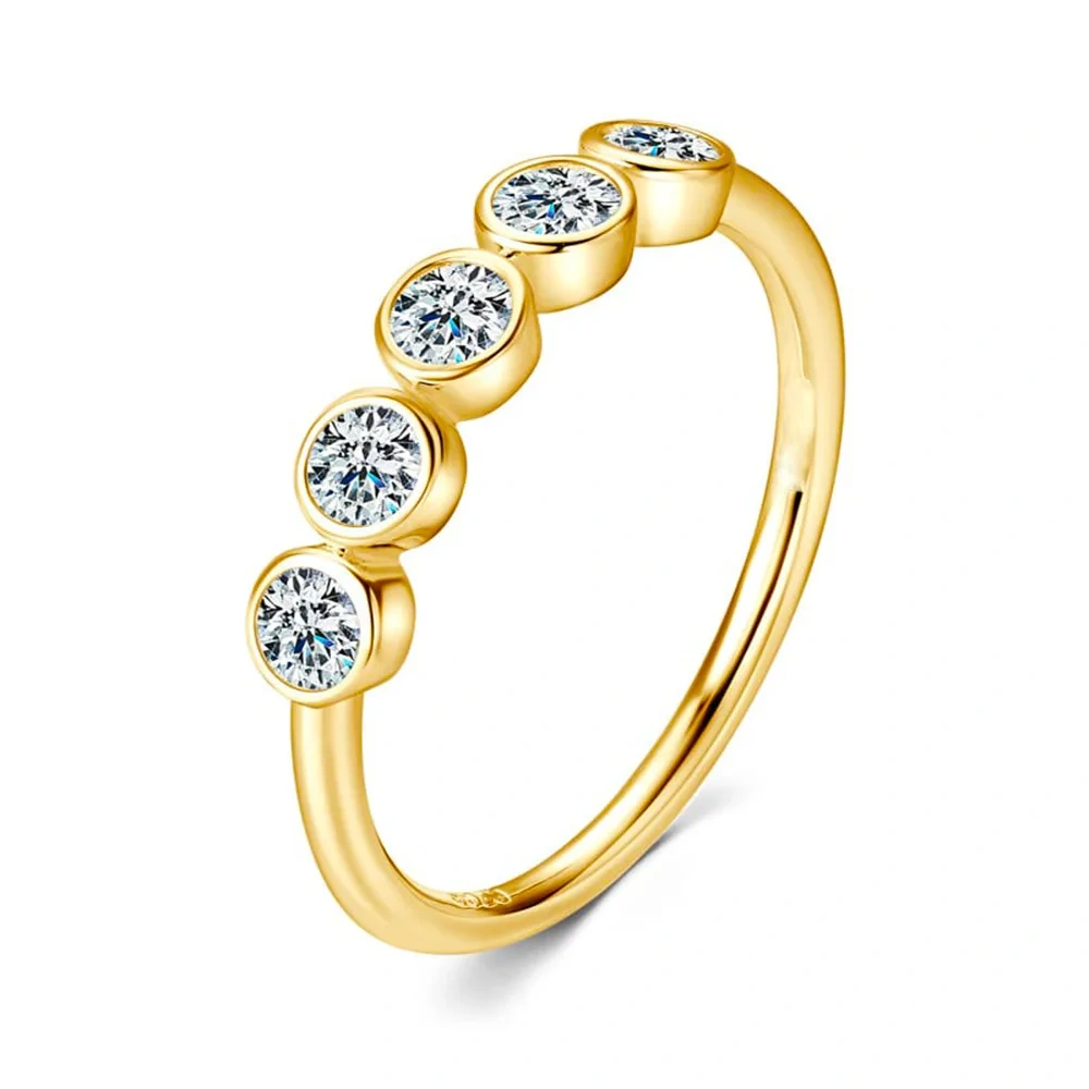 Veeie Veein Luxury Brand Minimalist Moissanite Ring GRA Certificate S925 Trendy Shaped Fashion Women Ring Jewelry