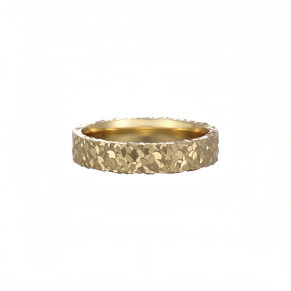 MuShan Luxury Brand 18K Gold Plated 925 Sterling Silver Ring New Plain Couple Rings Fashion Jewelry Accessories