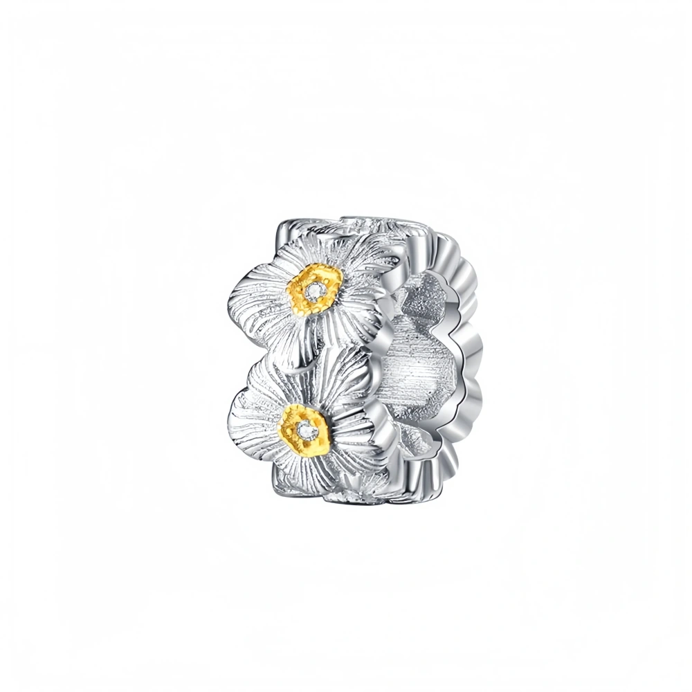 Mushan Luxury Brand S925 Silver Flower Cold Style Italian Brushed Small Daisy Pendant For Women