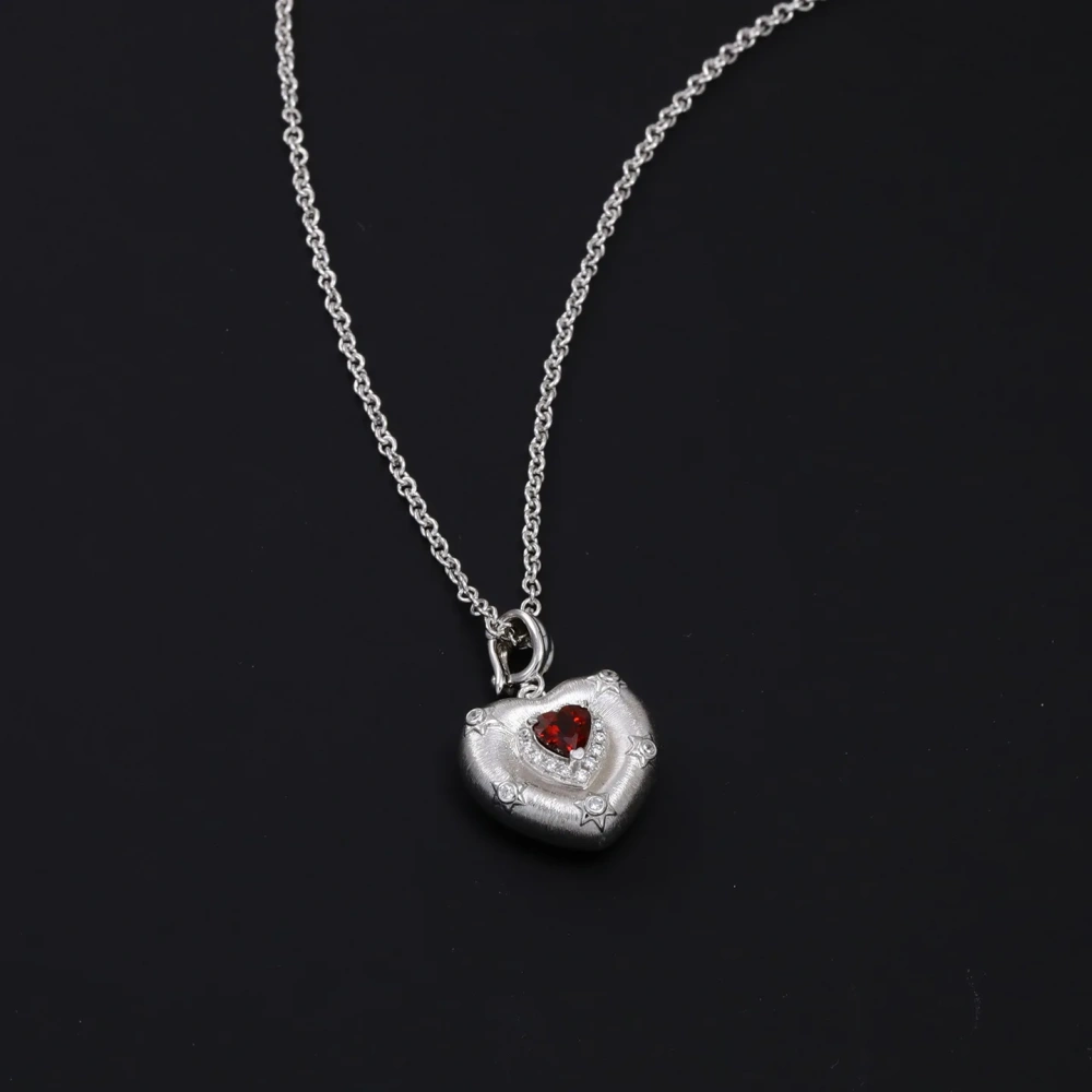 Mushan Luxury Brand High Quality Craftsmanship Plato Heart S925 Sterling Silver Collarbone Chain Is Bestseller Necklace Jewelry